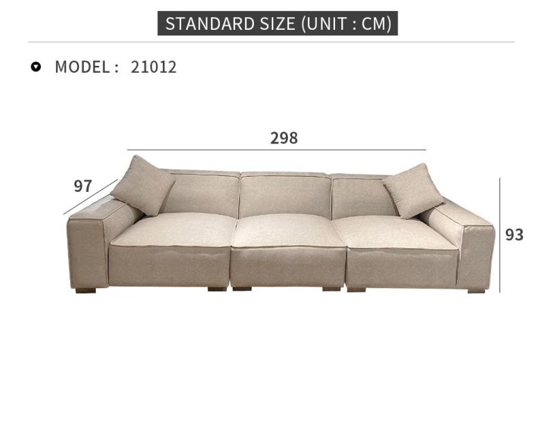 Modern New Design Office Hotel Home Furniture Luxury Sectional Fabric Sofa