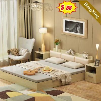 Hotel Room Furniture Apartment Bedroom Sets Storage Wooden Bed Made in China