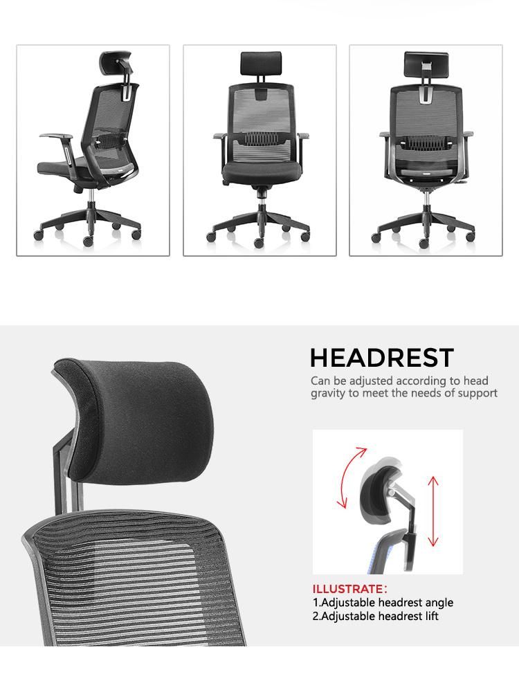 Home Work Office Classic Manufacturer Modern Design Furniture High Back Mesh Chair Price 3D Armrest Office Mesh Chair