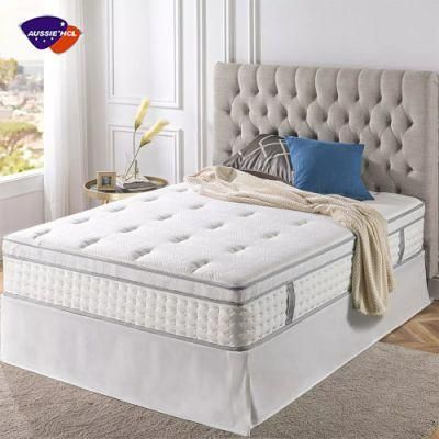 Aussie Factory Direct High Density Latex Gel Memory Foam Mattress Rolled up in a Box with Spring Pocket Coil