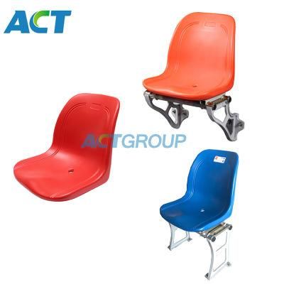 Riser Mounting Full Backrest HDPE Hollow Stadium Chair, Bucket Chair Seat for Soccer