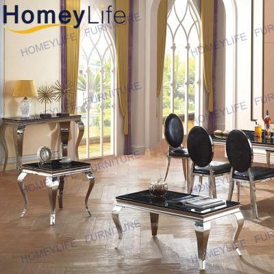 100cm Long Black Marble Dining Furniture Cafe Hotel Tea Table Coffee Table