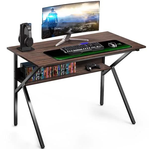 K-Shape Legs Computer Table Gaming Desk for Home Reading Table