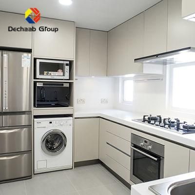 Metal Panel Simple White Customized Size Stainless Steel Kitchen Cabinet
