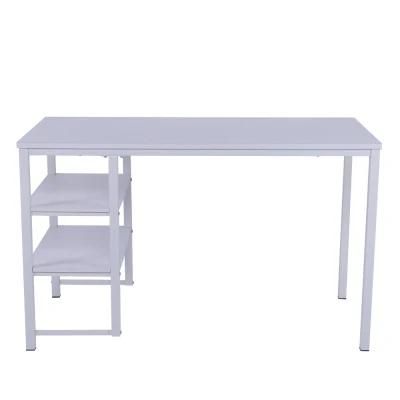 I-Shaped Wood Writing Desk Table Furniture Modern Home Studio Office Metal Frame Computer Desk