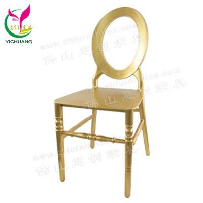 Yc-P20 New Style Wholesale Gold Oval Back Wedding Resin Plastic Chiavari Chair
