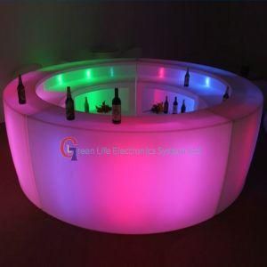 RGBW Colorful LED Outdoor Pub Table Set