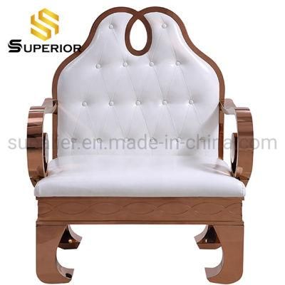 Wholesale Hotel Furniture Vintage White Genuine Leather Sofa