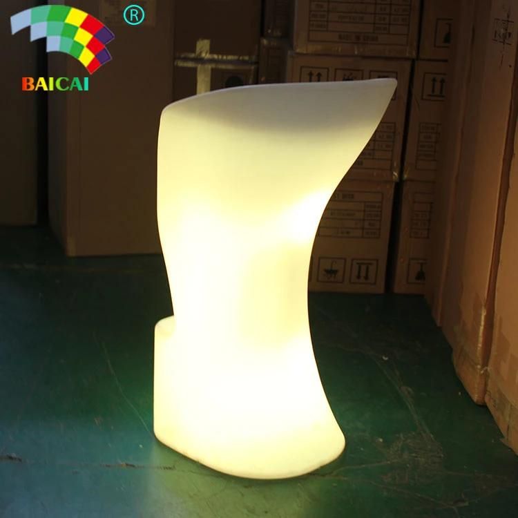 Used Commercial Bar Stools LED Plastic Bar Chair