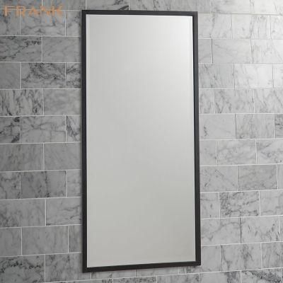 Factory Ordinary Mirror Frameless Rectangular Beveled Glass Bathroom Mirror