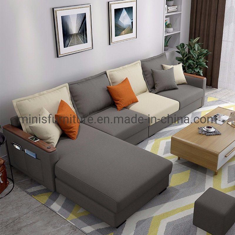 (MN-SF65) German Style Home Corner Living Room Furniture Modern Fabric Sofa