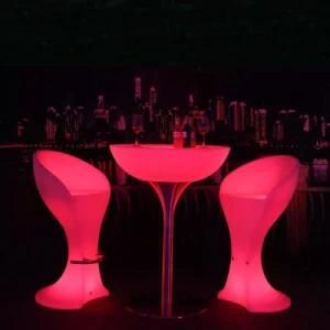 RGB LED Plastic Round Beer Pong Table for Sale