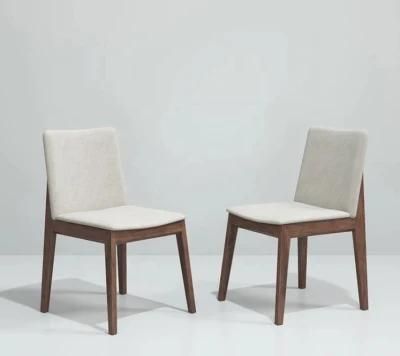 Manufacturer Supporting Project Product Low Price Fabric Solid Wood Chair / Dining Chair