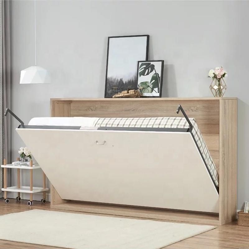Nova Modern Simple Apartment Hot Sell Wall Bed Furniture Bedroom Office Solid Wood Foldable Bed