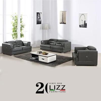 Modern Leisure Living Room Furniture Classic Genuine Leather Sofa Set