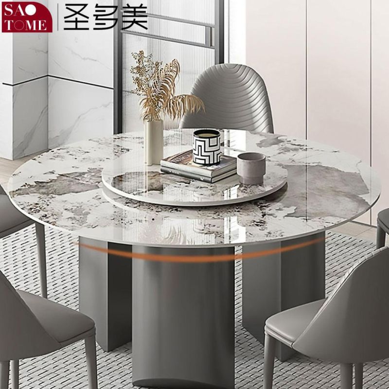 Good Quality Round Steel Frame Dining Table Top Quality for Sale