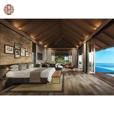 Wooden Modern Maldives Water Villa Groups Project with Hotel Furniture