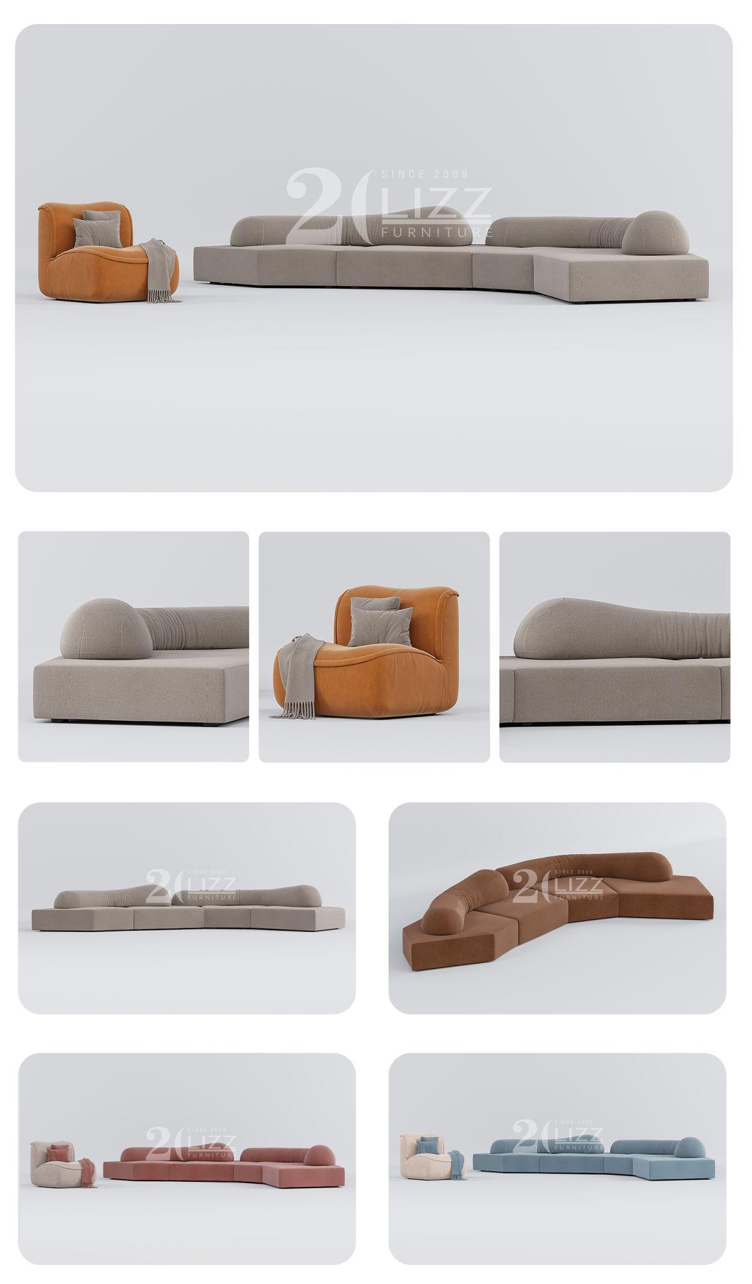 Good Quality Luxury Home Sofa Furniture European Modern Velvet Couches Wood Frame Sofa