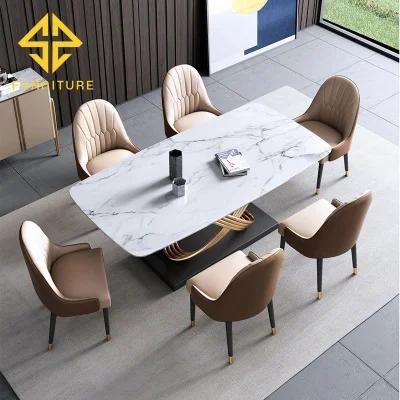 Modern Nordic Slate Home Dining Table Coffee Table