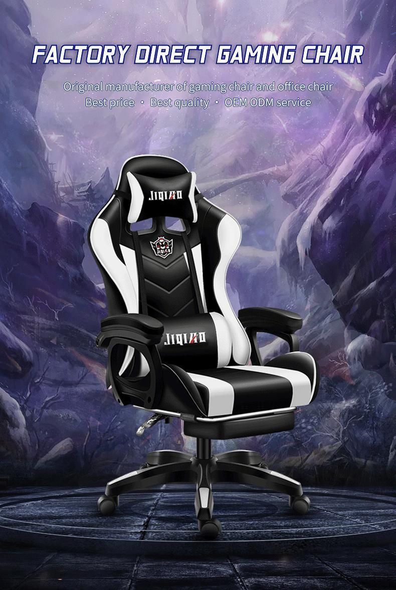 Hot Sale RGB Custom High Back Ergonomic Leather Silla Gamer Office PC Game Computer Racing Gaming Chair with Lights and Speakers