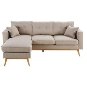 Modern Fabric Wooden Leisure Sectional Home Hotel Office Dining Room Garden Furniture Corner Sofa for Living Room and Bedroom