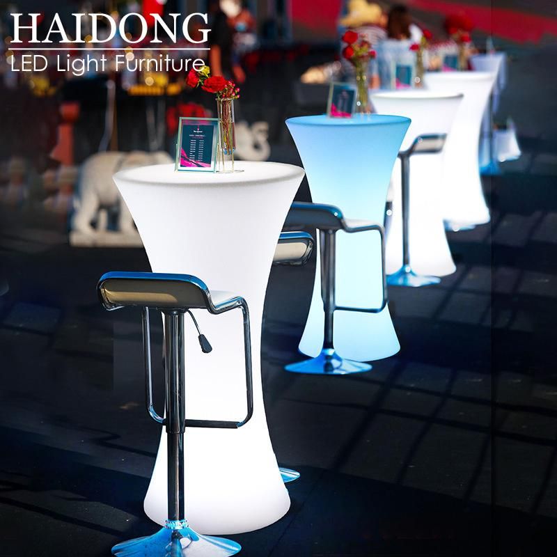 Fashion LED Cocktail Table Sofa Bar Chair Furniture for Outdoor Party Nightclub