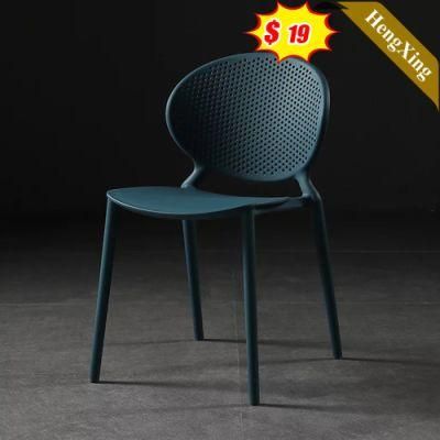 Wholesale Armless PP Plastic Modern Comfortable Outdoor Wedding Leisure Colorful Dining Chair