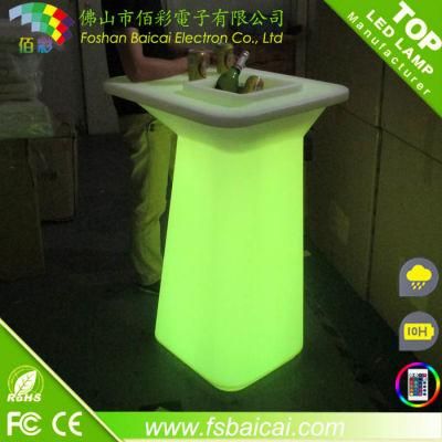 Luxury Design Solid Surface Nightclub Bar Counter, LED Bar Table, LED Furniture