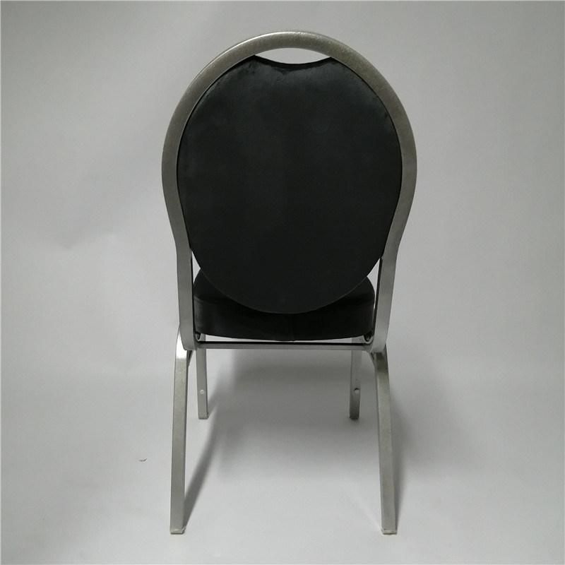 High Density Foam Metal Banquet Chair with Velvet Cover