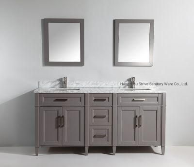 Wholesale New Design Grey 72&quot; Double Sink Bathroom Cabinet