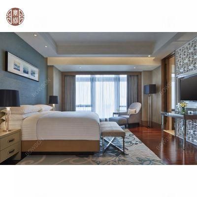 Solid Wood Plywood Modern Hotel Presidential Suite Bedroom Furniture