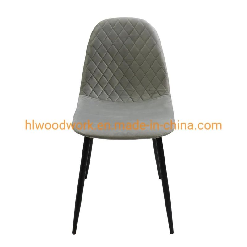 Fabric Dining Leisure Chair Modern Chairs Living Room Chaise Brown Velvet Tufted Dining Chairs Customized Design Hotel Home Furniture Kitchen Dining Chair