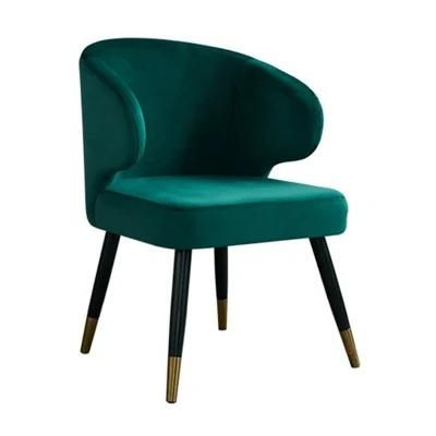 Top Grade Italian Design Colorful Velvet Fabric Leather Metal Dining Chair Modern Minimalist Leisure Aston Chair Living Room Dining Chair