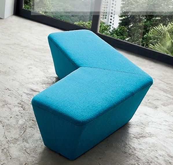 Hot Selling Abnormity Modular Fabric Cube Sofa for Public Waiting Area