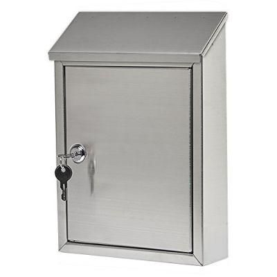Simple Stainless Steel Metal Residential Letters Lockable Mail Box