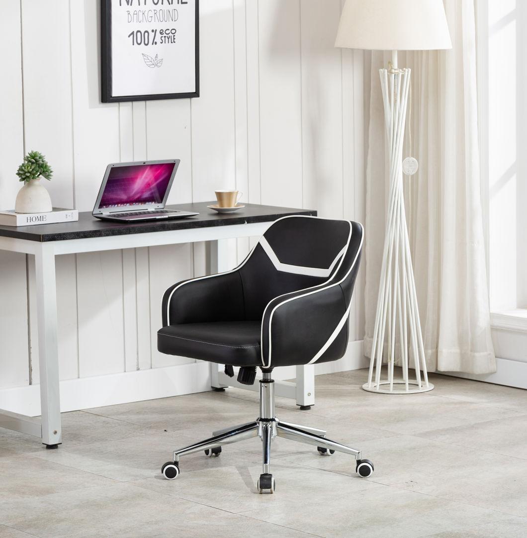 Li&Sung High Quality Modern Black Leather Office Chair
