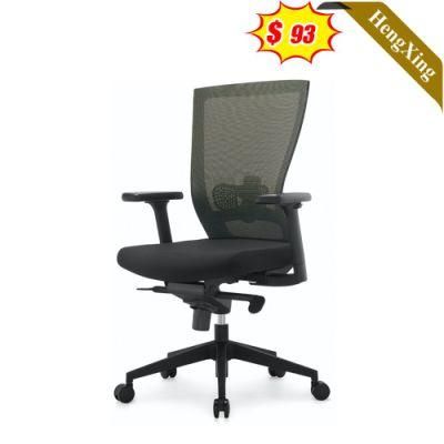 Black Mesh Fabric Office Chairs with Wheels Simple Design Ergonomic Chair