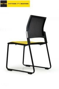 Compact and Exquisite Steel Black Medium Back Meeting Chair