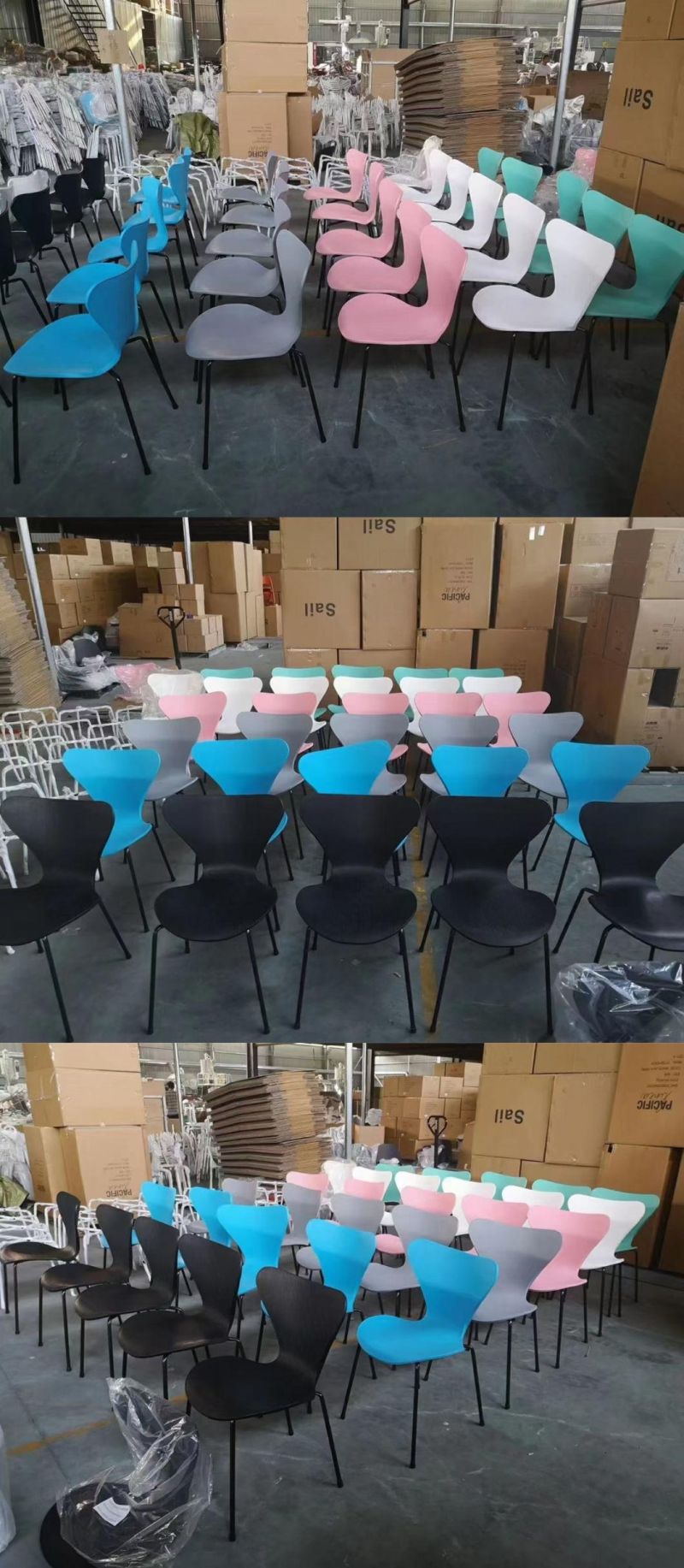 Wholesale Outdoor Plastic Leisure Restaurant Solid Plastic Chair Restaurant Waiting Chairs