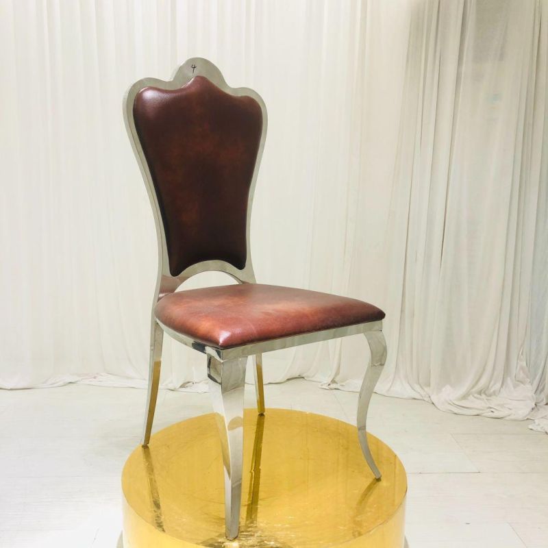 Luxury Table Chair Stainless Steel Chair Home Furniture Wedding Chair