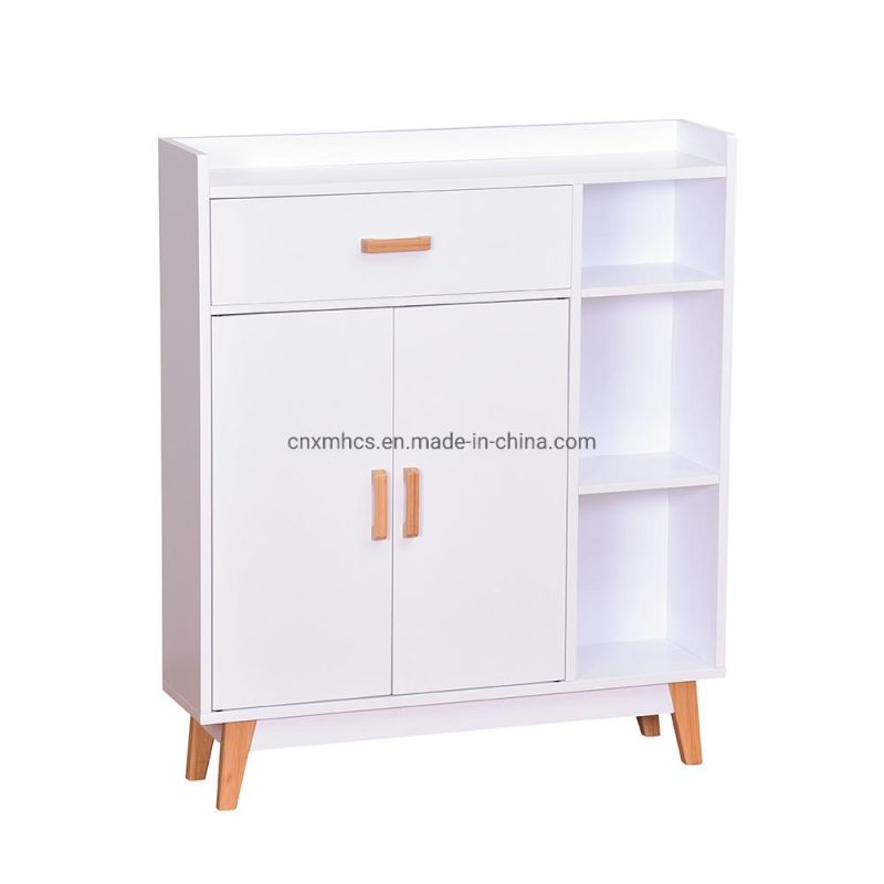 Home Furniture Wooden Cabinet Bookcase Multifunctional Storage Cabinet with Display Shelves Livingroom Bedroom
