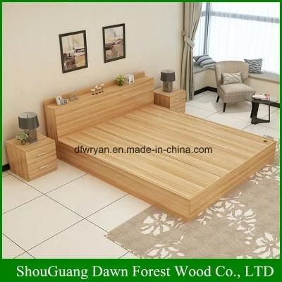 Modern Melamine MDF/Particle Board Simple Design Wooden Bed