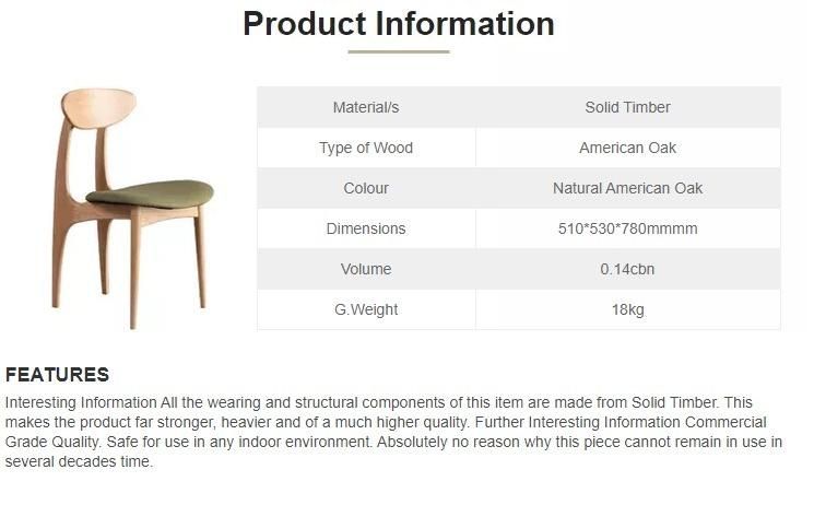 Furniture Modern Furniture Chair Home Furniture Wooden Furniture Designer Scandinavian Danish Solid Oak Green Chair Modern Dining Chair