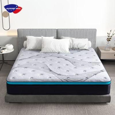 China Factory Quality Sleep Well Memory Gel Foam King Queen Independent Pocket Coil Mattress Good for Back Pain