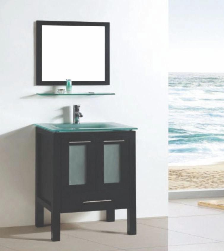 Continuous System Bathroom with Mirror Modern Furniture Simple Bathroom Vanity