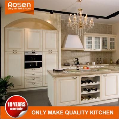 American Project Modern Design Solid Wood Kitchen Cabinets Furniture