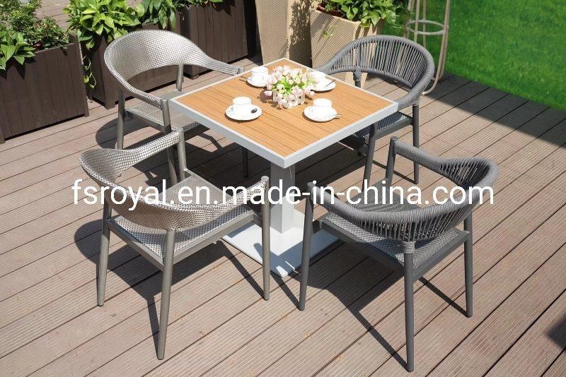 Modern Coffee Shop Furniture Outdoor Rattan Backrest Leisure Chair