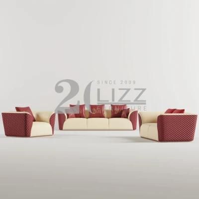 High Quality European Contemporary Design Apartment Furniture Set Modern PU Leather Couch Sofa
