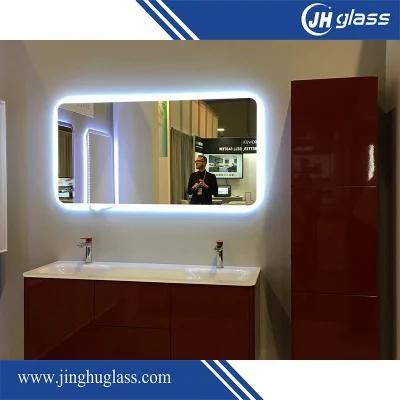 Pretty Bathroom LED Light Mirror, Cheap Frameless Mirror Wholesale