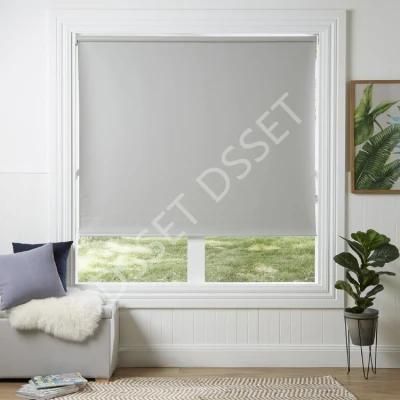 100% Blackout Roller Shades Custom Waterproof Fabric Cordless Sunscreen Roller Window Blinds